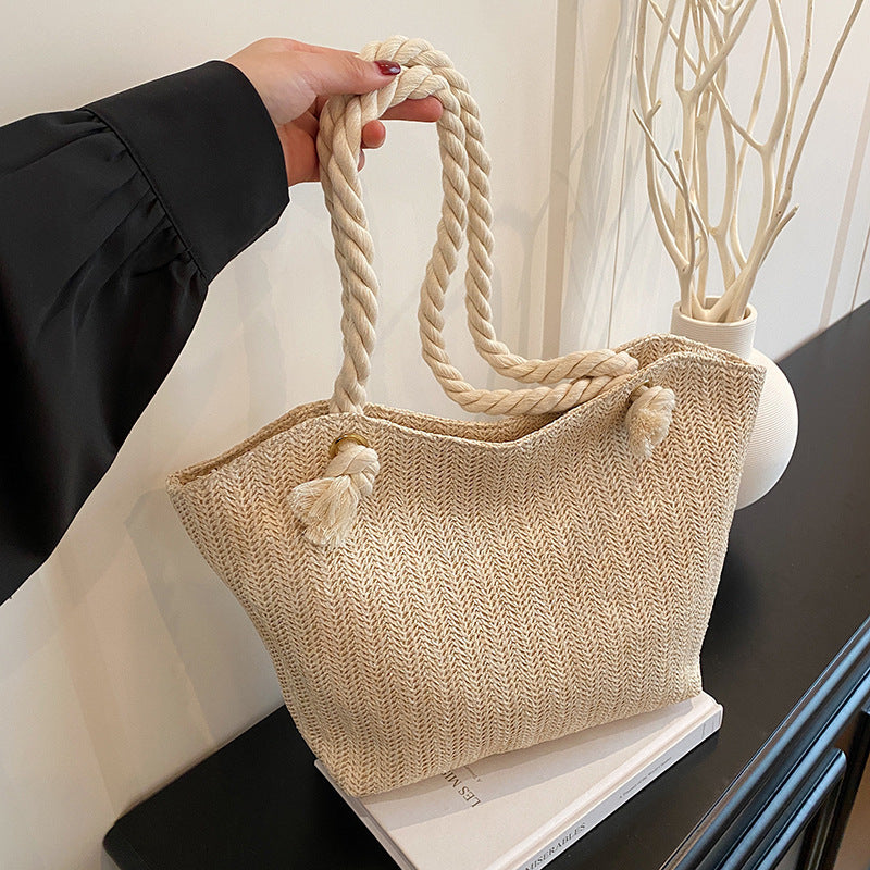 Chic handgewebte Strandtasche Brehn