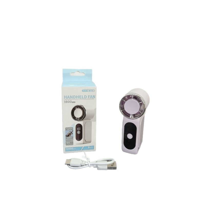 Unisex Tragbarer Handventilator mit digitaler Geschwindigkeitsanzeige Brehn