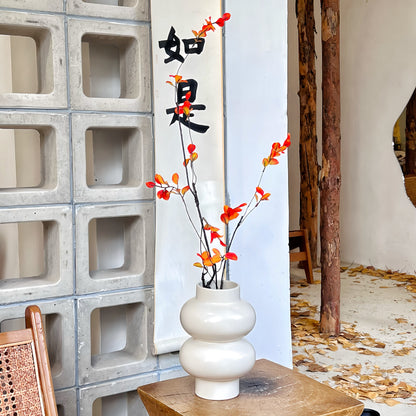 Zeitgenössische Keramische Blumenvase für die Hauseinrichtung