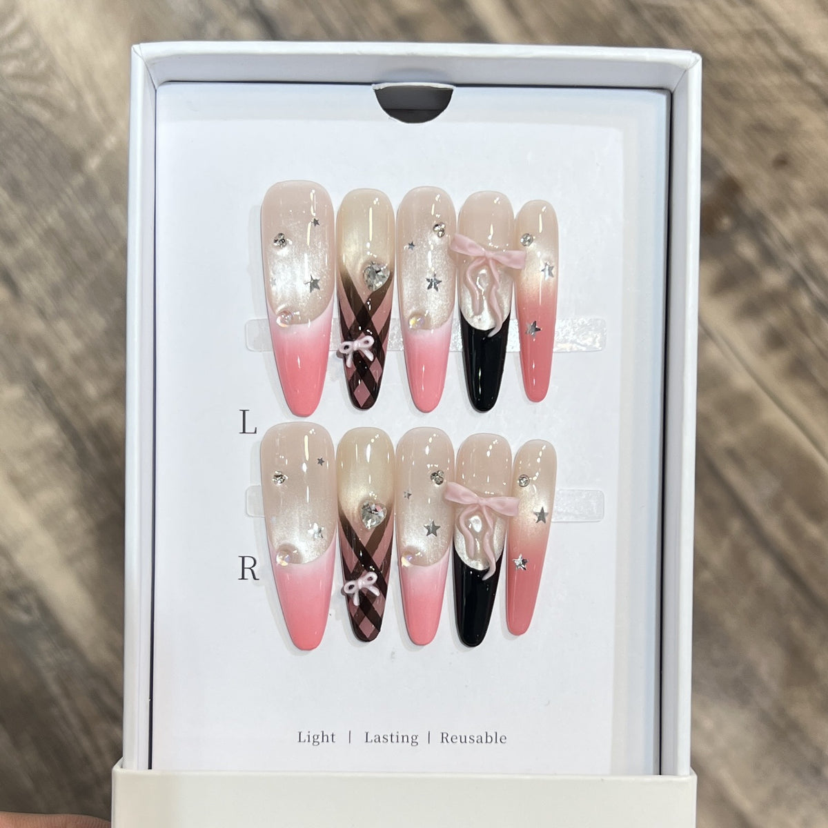 Premium Dekorative Stiletto Drucknagelset Brehn