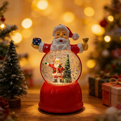 Lustige Weihnachtsmann Schneekugel Figur Brehn