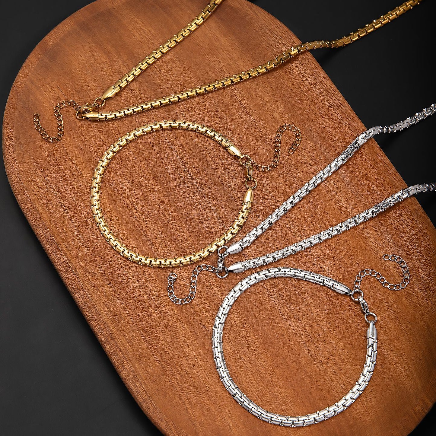 Stylisches Kettenhalsband-Set Brehn