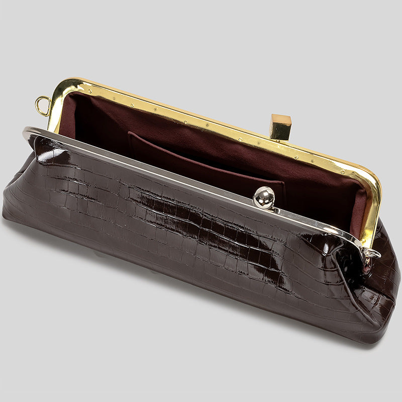 Elegante Lackleder Abendhandtasche