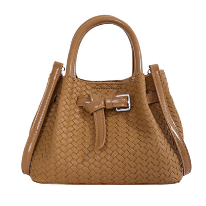 Gewebte Leder Handtasche