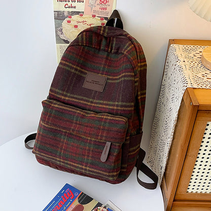 Stylischer Karomuster-Rucksack Brehn