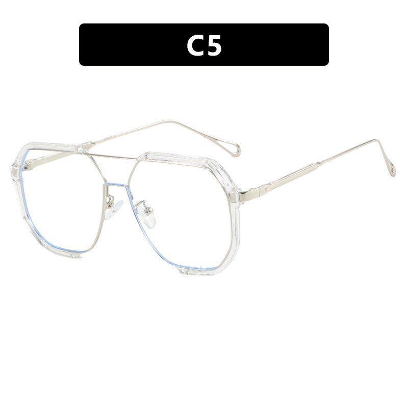 Damen geometrische Sonnenbrille mit besonderem Rahmen und UV-Schutz Brehn