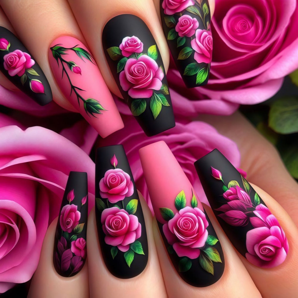 Kunstvolle Rosen Nagelspitzen Brehn