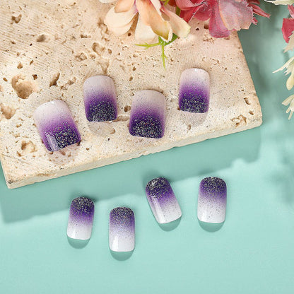 Ombre Glitter Press-On Nagelset Brehn