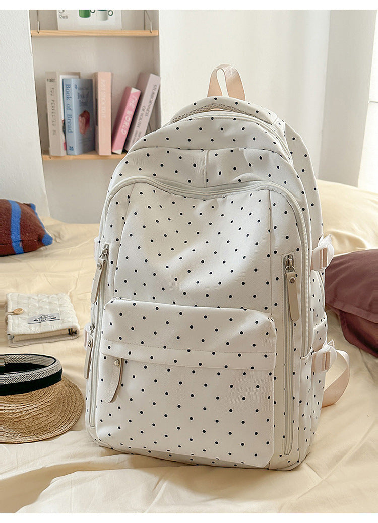 Stylische Pünktchenmuster Rucksack Brehn