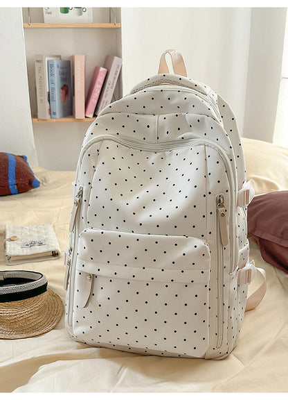 Stylische Pünktchenmuster Rucksack Brehn