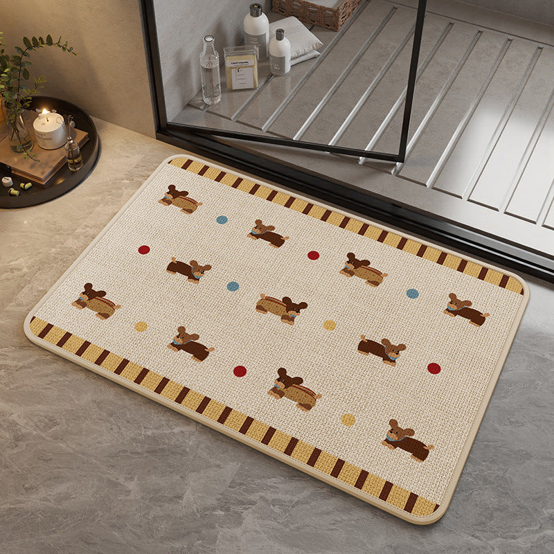 Dekorative katzenmotivierte Badematte Brehn