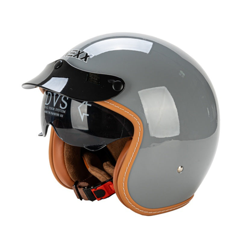 Klassischer offener Motorradhelm Brehn