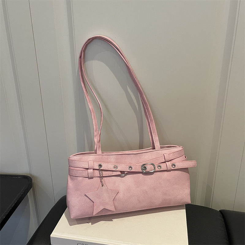 Stylische Faux Wildleder Handtasche