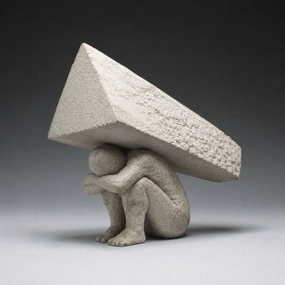 Abstrakte menschliche Stärke Skulptur