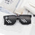 Damen Retro-Sonnenbrille im stylischen Pixel-Design Brehn
