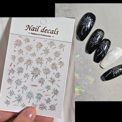 Dekorative Nagelkunst Aufkleber Set