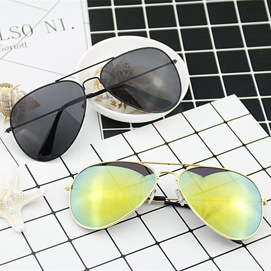 Damen moderne Piloten-Sonnenbrille mit farbverlaufendem Linsen-Design Brehn