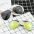 Damen moderne Piloten-Sonnenbrille mit farbverlaufendem Linsen-Design Brehn