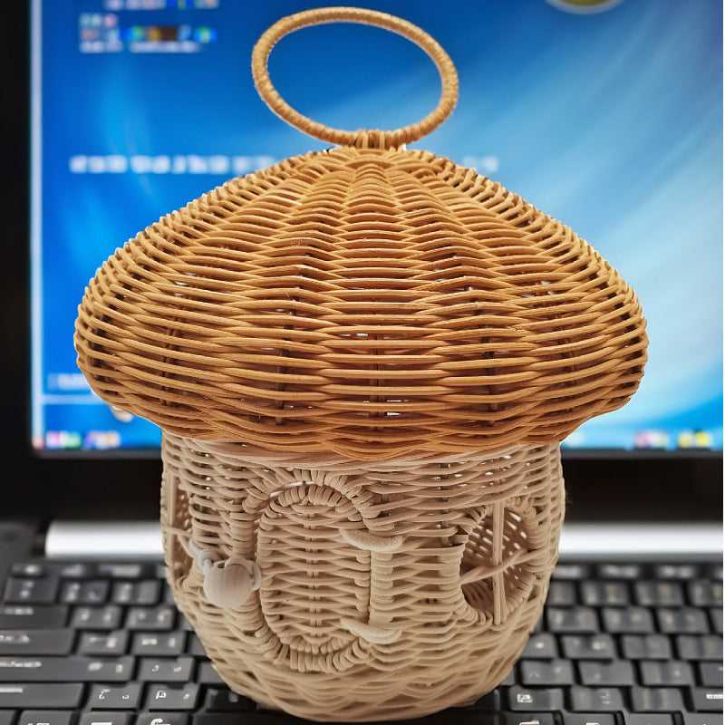 Verspielter Aufbewahrungskorb mit Pilzhut-Design Brehn