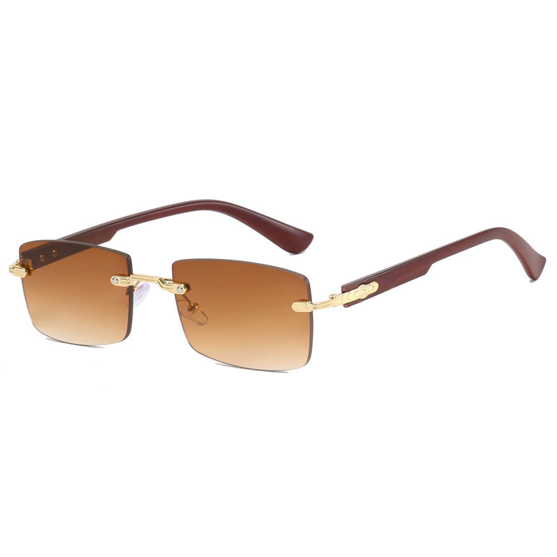 Damen modische quadratische Sonnenbrille mit exquisitem goldenen Rahmen Brehn
