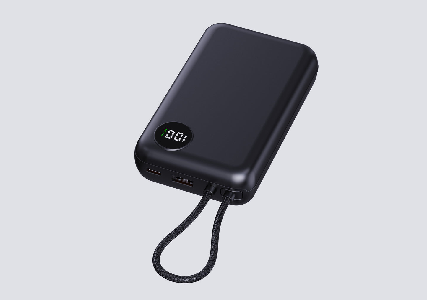 Tragbare Powerbank mit Smart Led-Anzeige und Schneller Ladefunktion Brehn