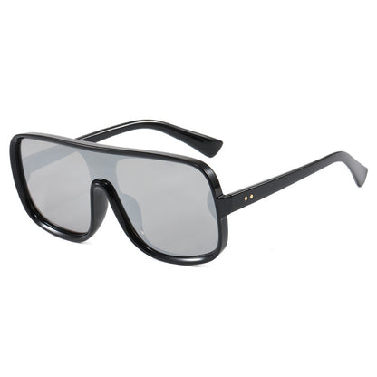 Damen modische Oversized-Sonnenbrille im futuristischen Design Brehn