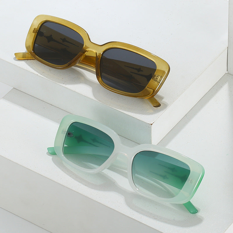 Moderne Minimalistische Quadratische Rahmen Sonnenbrille Brehn