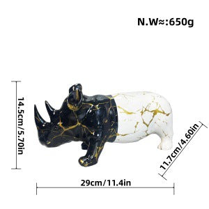Kunstvolle Rhinofigur Brehn