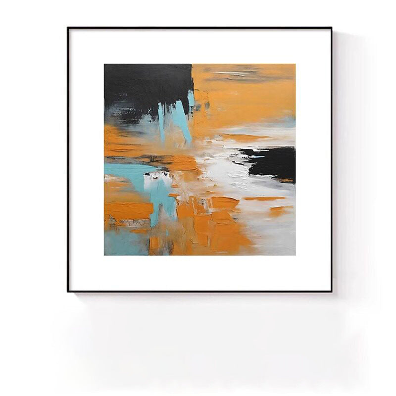 Abstrakte expressionistische Leinwandkunst für Wände