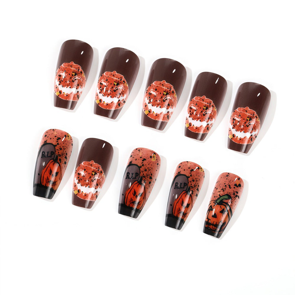 Kunstnägel mit Halloween-Motiv Brehn