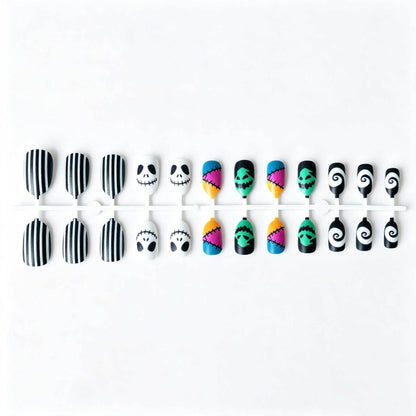 Kreatives Halloween-Nagelkunst-Design-Set