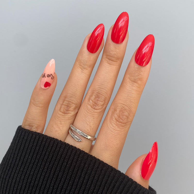 Glamouröse Glitzer-Stiletto Press-On Nägel Brehn
