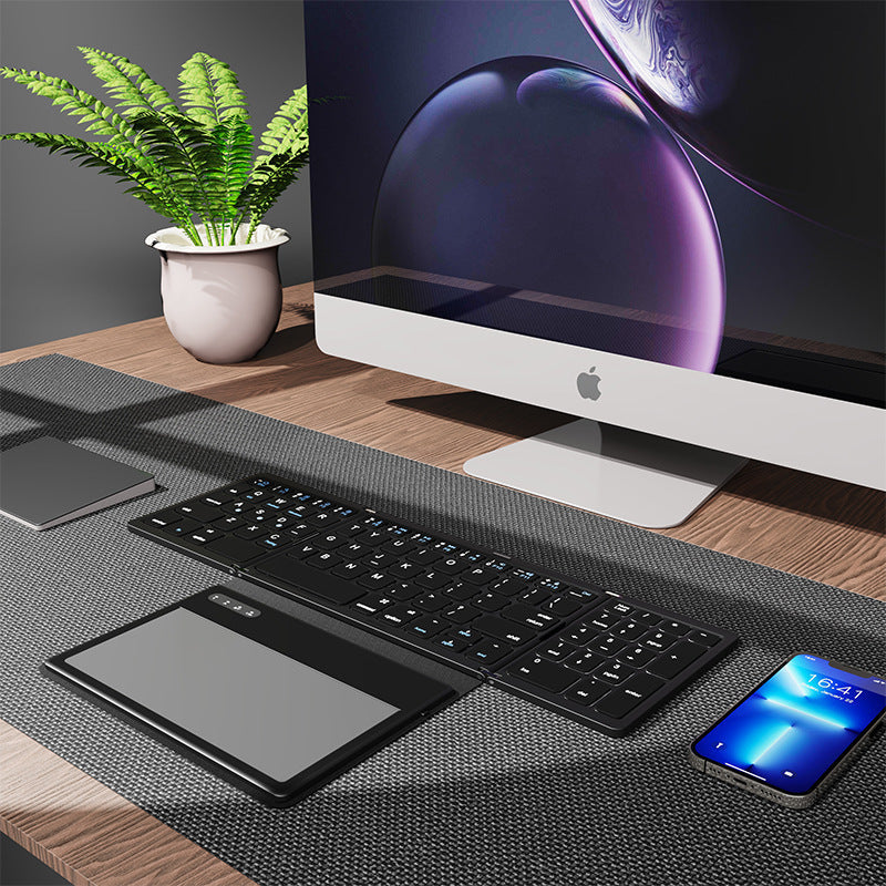 Ultra-Slim Tragbare Bluetooth-Tastatur mit Touchpad Brehn