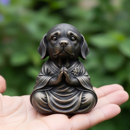 Dekorative meditierende Hundefigur Brehn