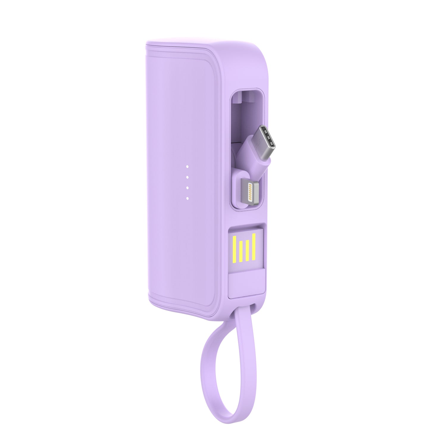 Powerbank mit Integriertem Ladekabel und Digitaler Anzeige Brehn