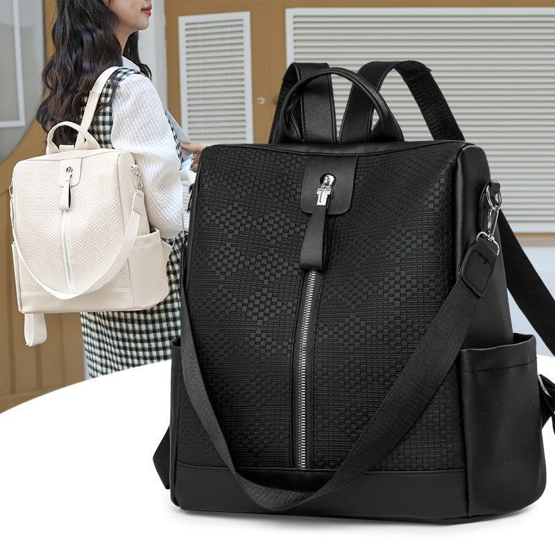 Texturierte Mehrfachtaschen-Rucksack Brehn