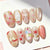Dekoratives Press-On Nagelkunstset mit künstlerischen Designs Brehn