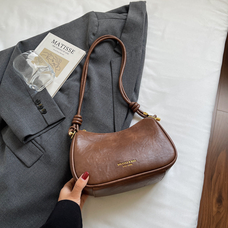 Chic Leder Schultertasche Brehn