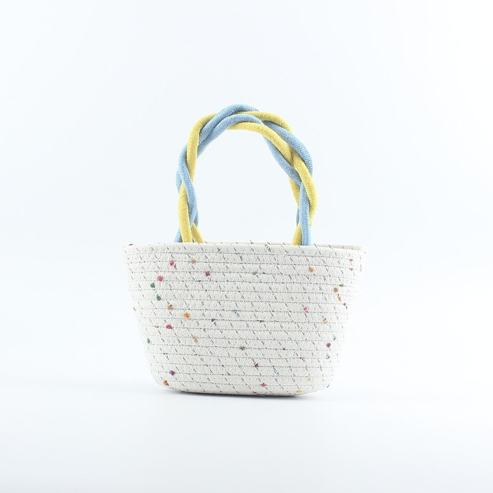Modische Basttasche mit Bunten Akzenten Brehn