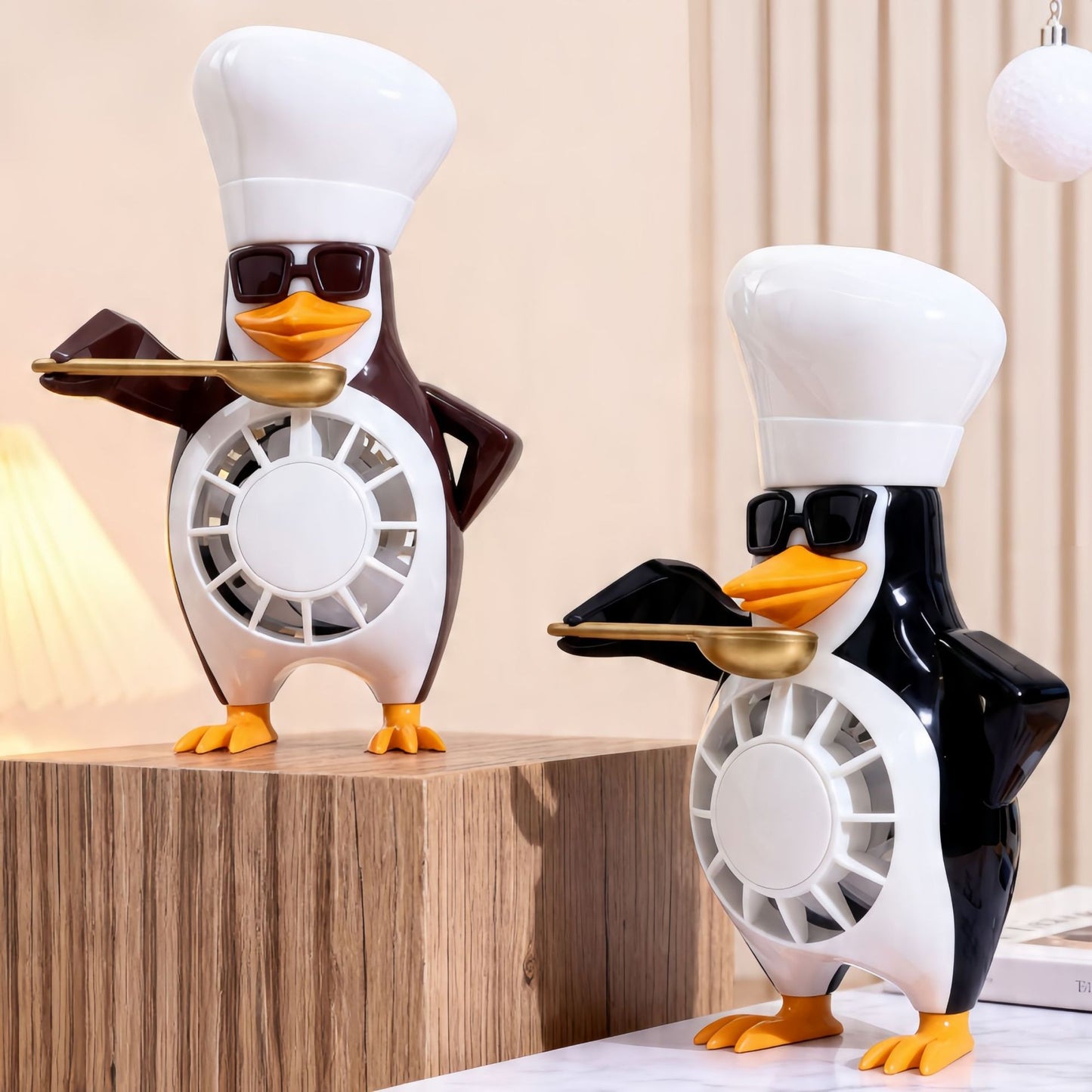 Unisex Tischventilator im cleveren Pinguin-Design Brehn
