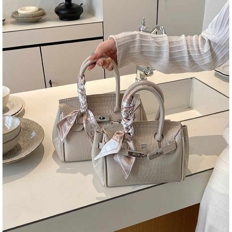 Elegante Krokodil-Prägung Handtasche Brehn