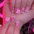 Dekorative Erdbeer-Themen Press-On Nagelkunst Brehn