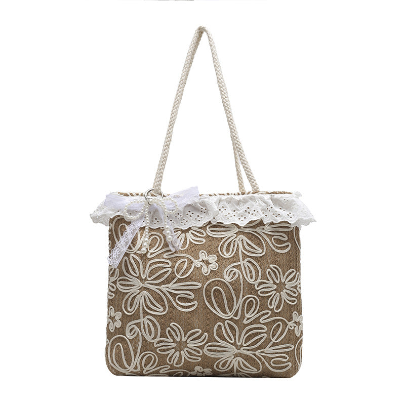 Elegante und Leichtgewichtige Handtasche mit Spitzenrand Brehn