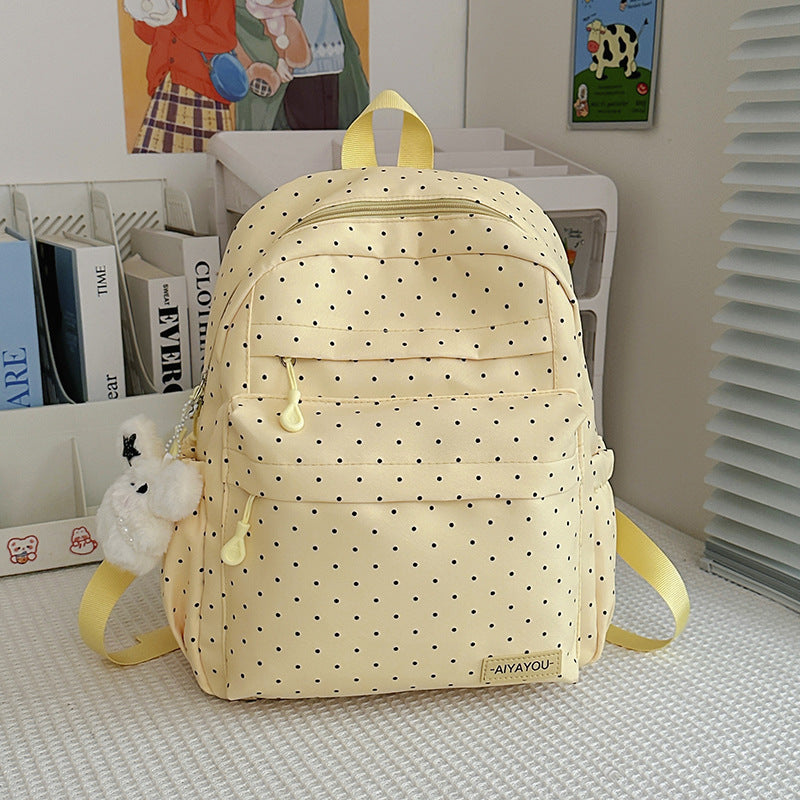 Fun gepunktetes Muster Rucksack