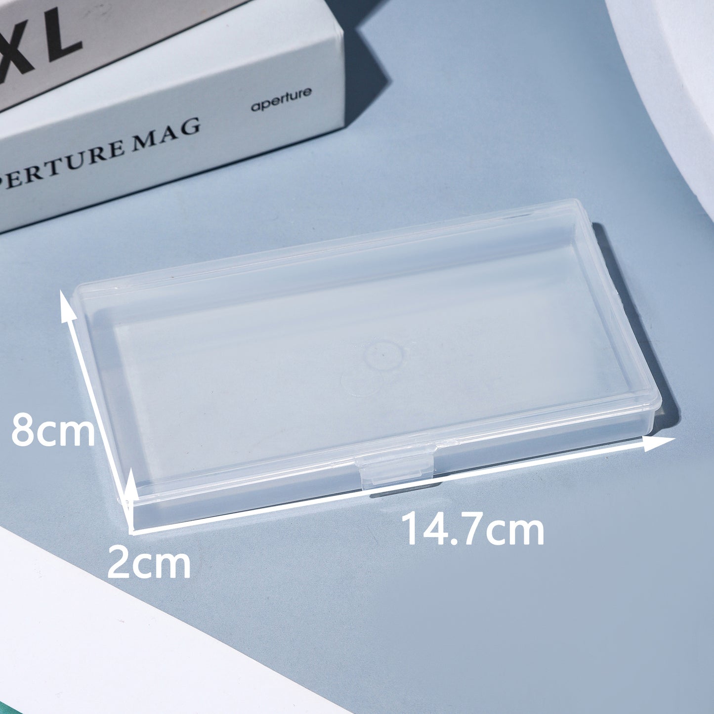 Schlanke transparente Aufbewahrungsbox Brehn