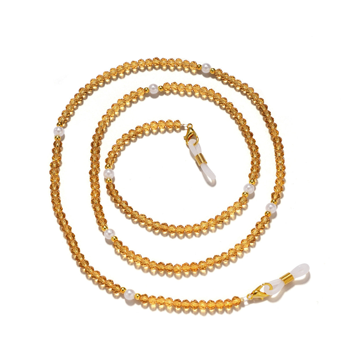 Elegante kristallbesetzte Brillekette Brehn