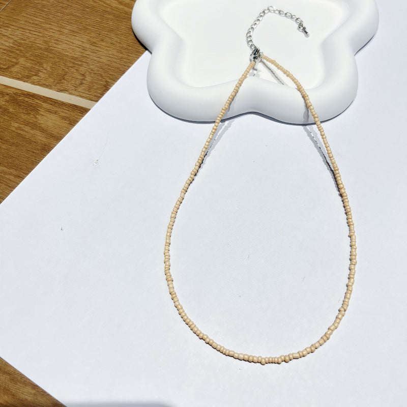Handgefertigtes Perlen Choker Halsband Brehn