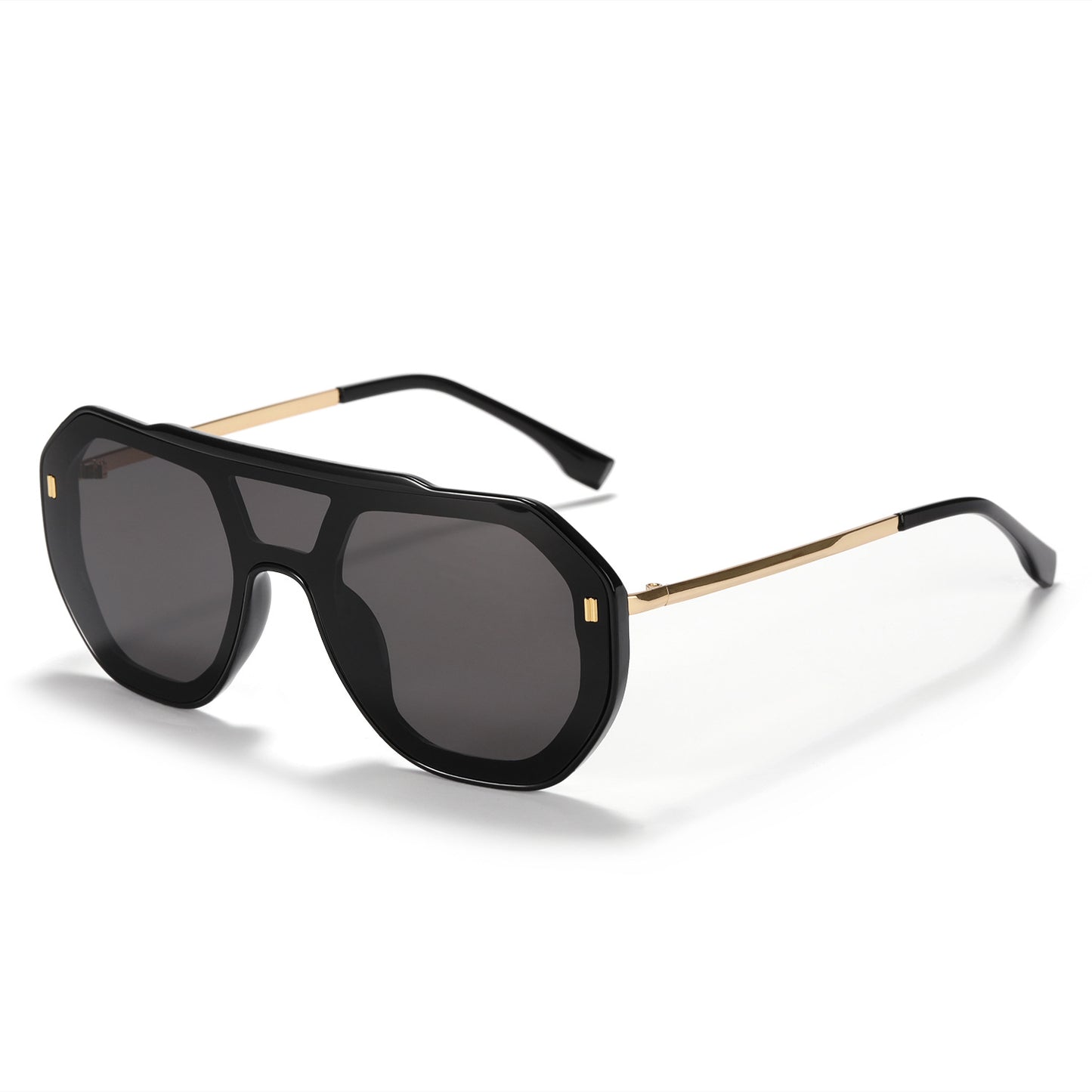 Damen oversized geometrische Sonnenbrille mit elegantem Rahmen Brehn