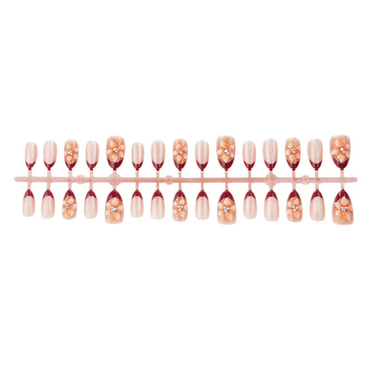 Dekoratives Press-On-Nagelset mit floralen Akzenten Brehn 1787225159