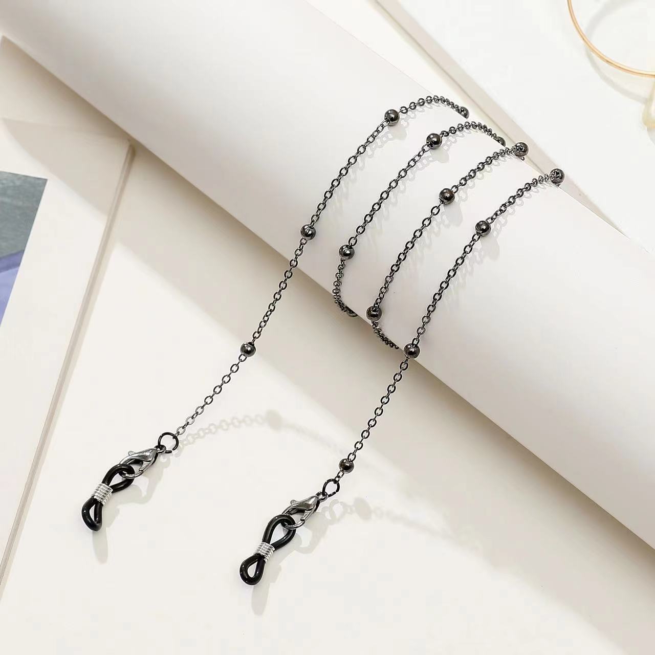 Chic Perlen Brillen Kette Brehn